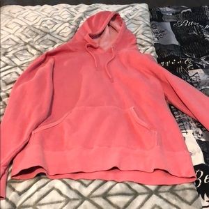 pink sweatshirt